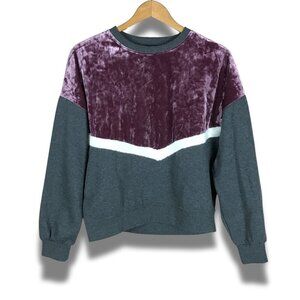 FRESHMAN 1996 Velvet Front Fleece Gray Sweatshirt NWT LARGE